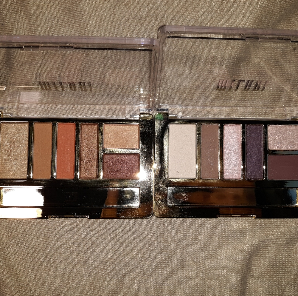 Milani & WetNWild eyeshadow palettes